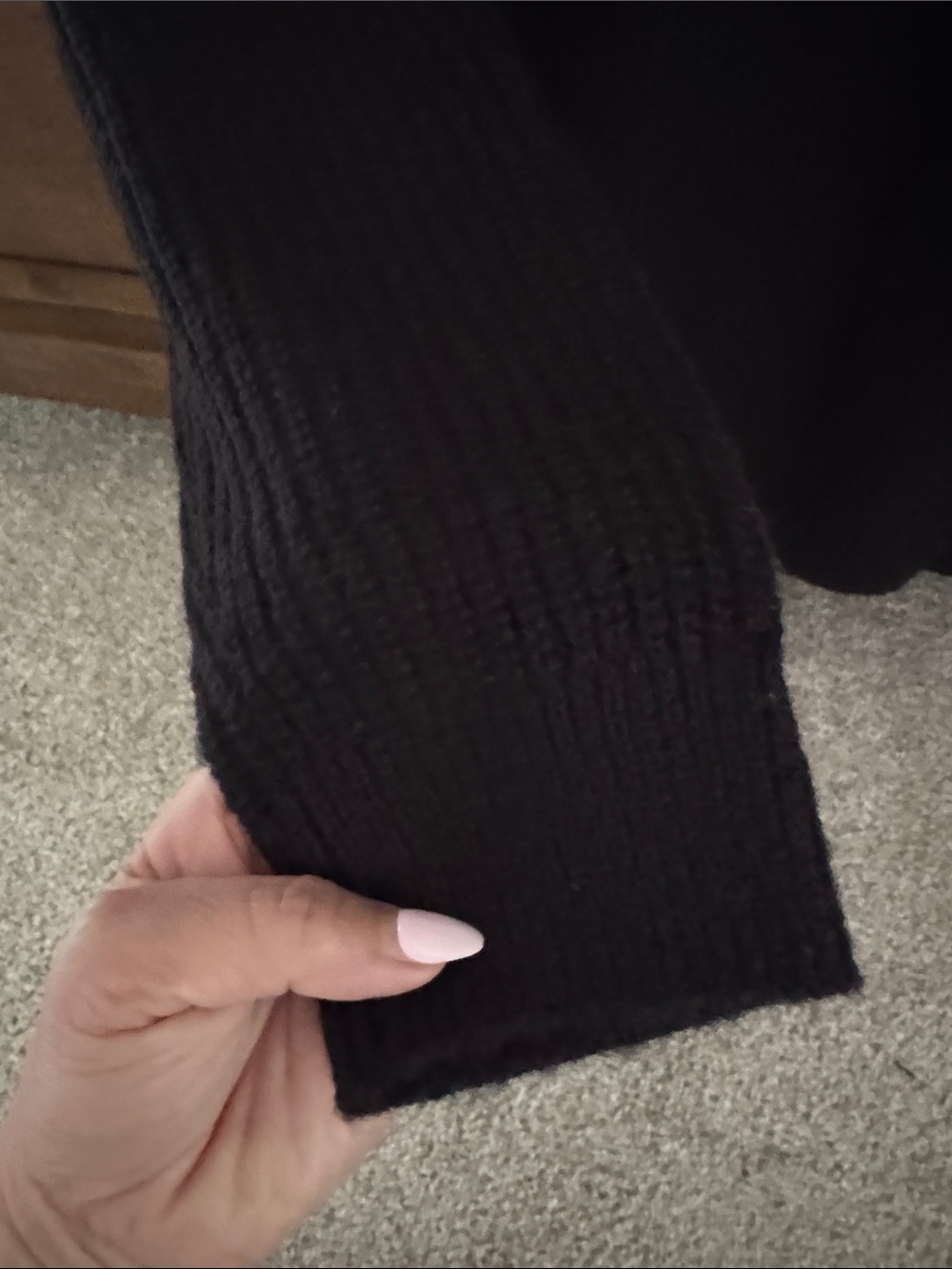 Marine Layer  Black cable knit Crewneck Sweater - Picture 5 of 5